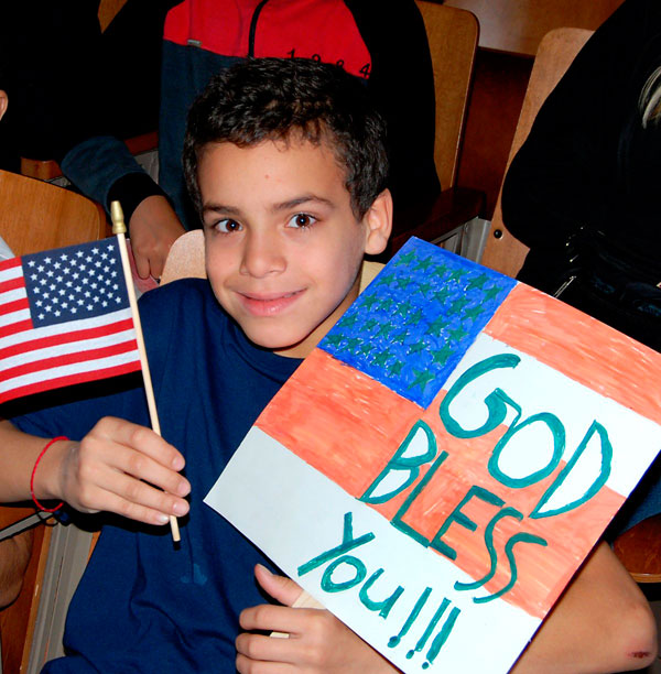 Corps curriculum: Vets give Dyker students a history lesson