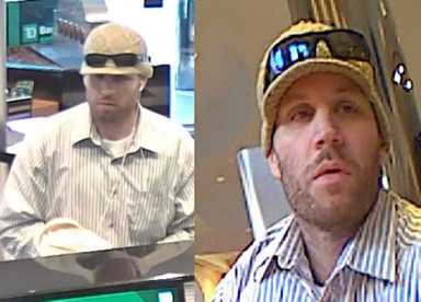 Glint of steal: Feds, cops seek Ridge gunpoint bank robber