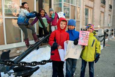Pulling up anchor: Youngsters vie to save beloved Montague Street marker