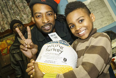 Bird is the word! Stars align in Bed-Stuy for turkey giveaway