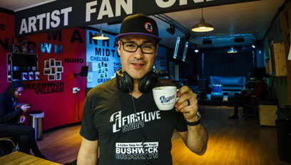 Hit me with your best shot! Sound engineer opens coffee shop for music geeks