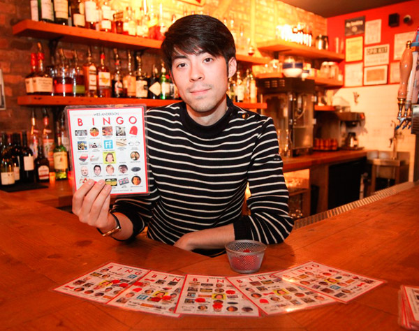 A twee space: Play bingo with Wes Anderson movies at Videology