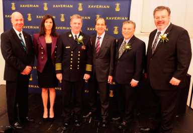 Standing O stands with Xaverian in honoring giving individuals