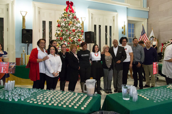 Punch up! Borough Hall hosts coquito-making contest