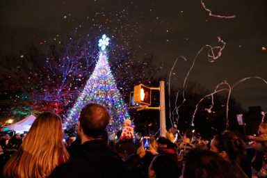Hark Slope! Kids sing up a storm at annual tree-lighting