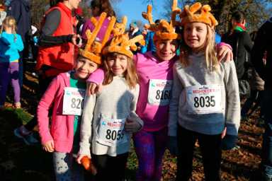 Reindeer games: Kids don antlers for dash through Prospect Park