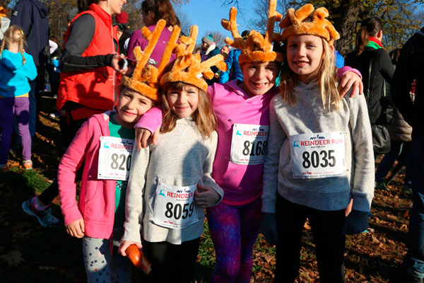 Reindeer games: Kids don antlers for dash through Prospect Park