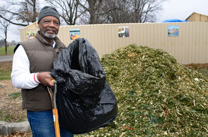 Thank you very mulch! Brookylnites trade Christmas trees for compost
