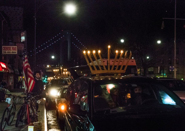 Bright idea! Menorah parade lights up Bay Ridge