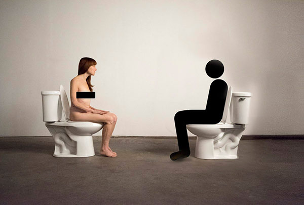 Artist will sit naked on toilet for 10 hours at Williamsburg gallery this weekend