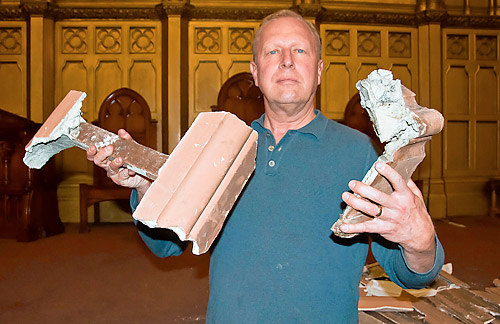 No Hail Marys — just hailing plaster