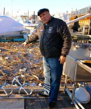 What the hull! Storm-swept garbage blocks in Shell Bank boats