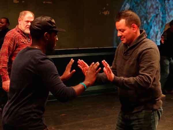 Working blue: Police perform in improv show