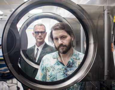 Spin doctors: Music duo Matmos plays a washing machine