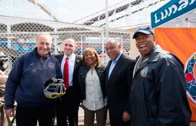 First ride! Coney’s amusements are open for business