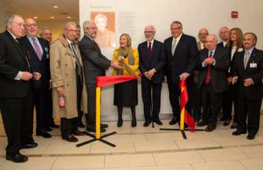 Standing O is snipping the ribbon on the new lobby