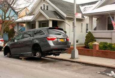 All jacked up! Ridge police pledge response to tire-and-rim thefts