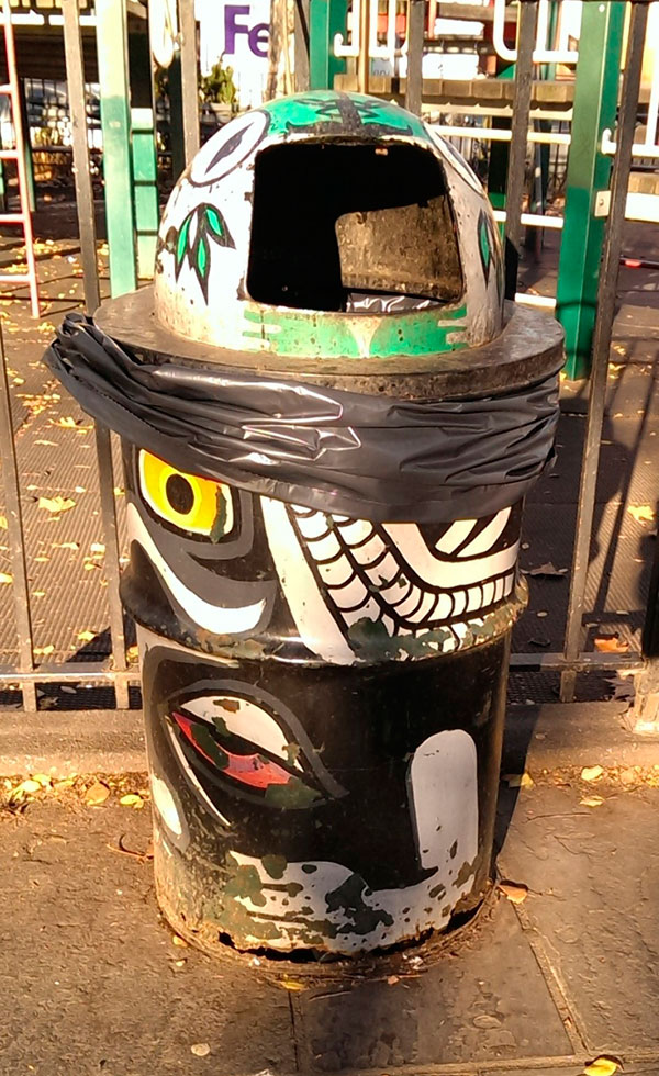 Trash aesthetics: Carroll Park seeks artists to paint garbage cans
