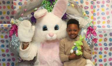 Hops and cops: Easter Bunny, police hand out candy to Bed-Stuy kids