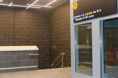 Stop and stair! Luxury development builds its own subway entrance