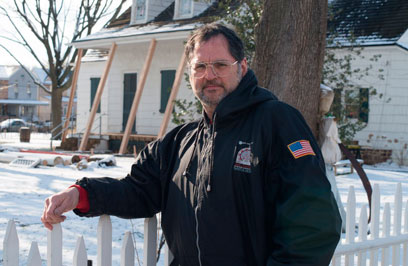 Planks a Lott! Wooden braces prop up historic Lott House after wind damage