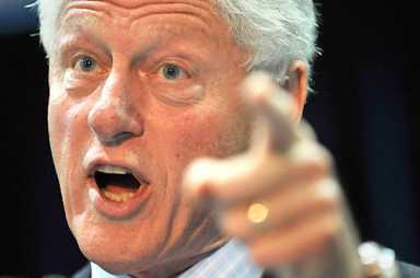 Bill Clinton was in Downtown — and all we got were these photos!