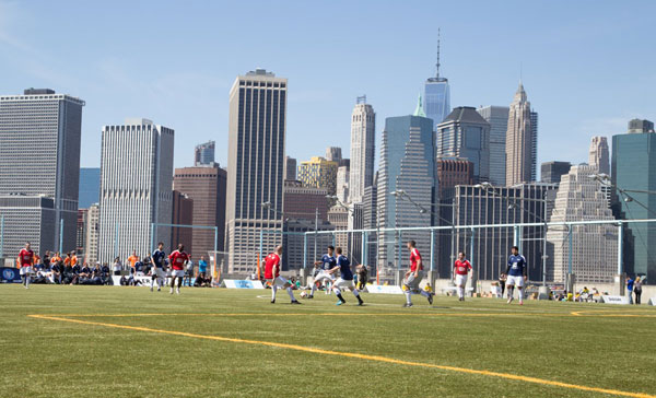 Squad goals! Police beat firefighters in Brooklyn Heights soccer match