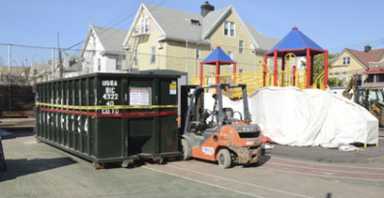 Fill in the blanks: New school rising on Gravesend blacktop