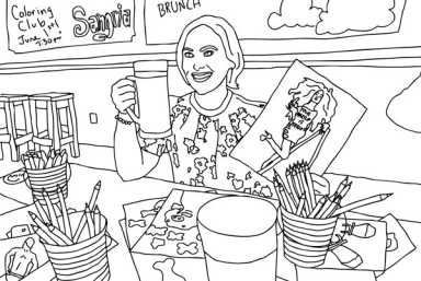 Local color: Park Slope artist hosts adult coloring club