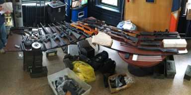 Cache-ing in: Police uncover trove of illegal guns