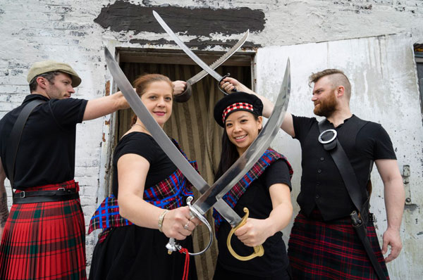 Ka-ching blade! Fund-raiser features a sword to kilt for