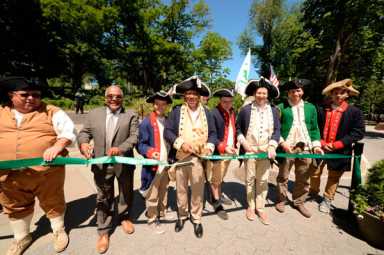 Raise the flag, snip the ribbon