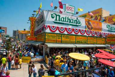 On a roll: Nathan’s pumps out thousands of franks for anniversary fete