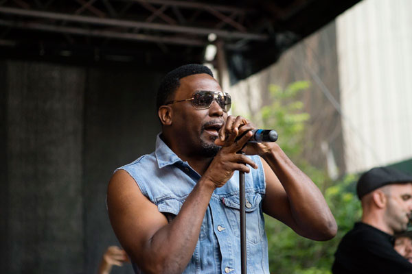 Legendary Bed-Stuy rapper Big Daddy Kane performs outside former Albee Square Mall
