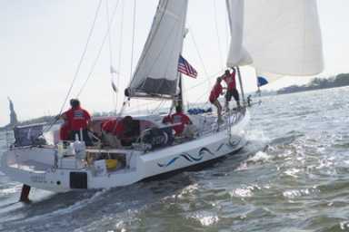 Joined at the ship! Pro and amateur sailors team up for boat race