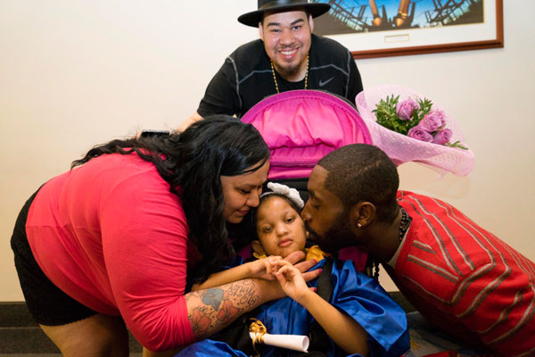 Con-grad-ulations! Youngsters graduate from Helen Keller Services for the Blind