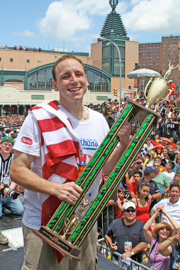EXCLUSIVE INTERVIEW!: Hot dogger Joey Chestnut bounces back from love-lorn defeat