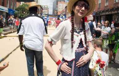 Revelers storm Smith Street for Bastille Day