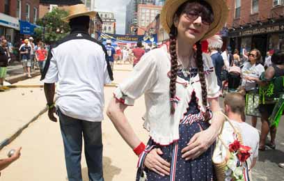 Revelers storm Smith Street for Bastille Day