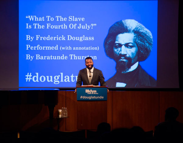Fort Greene comedian delivers Independence Day talk on slavery
