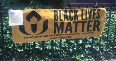 Brooklyn  Heights church’s ‘Black Lives Matter’ banners stolen