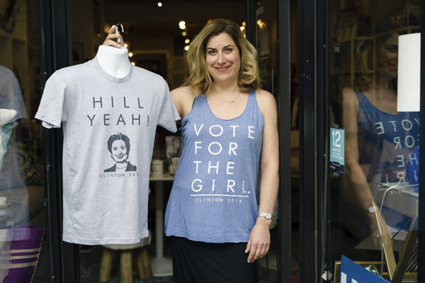 Park Slope designer: My Hillary tees are better than Hillary’s!