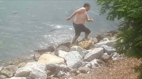 Do you recognize this Gowanus Canal swimmer?
