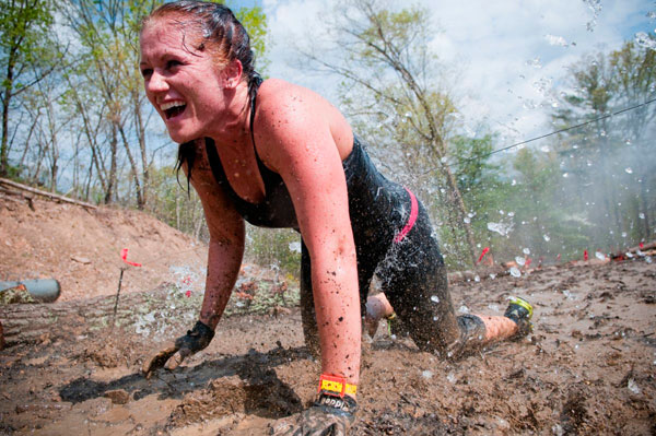 Run amuck: Muddy obstacle course challenges racers