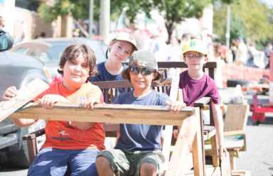 Junk in their trunks: Kids race derby cars made from garbage