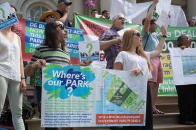 Activists: City must sieze promised Bushwick Inlet Park land after owner rejects $100M offer