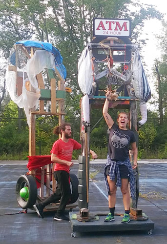 Dancing about sculpture: Movement piece tackles giant figures
