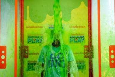Goop dreams! Kids get slimed, meet Jeremy Lin at Nickelodeon event in Prospect Park