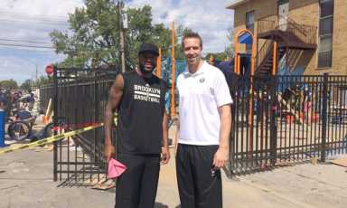 Nets stars help build new playground, meet with fans in Canarsie