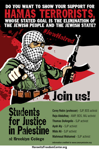 Gaza strip! ‘Hate group’ trolls Brooklyn College Muslim club with cartoon posters